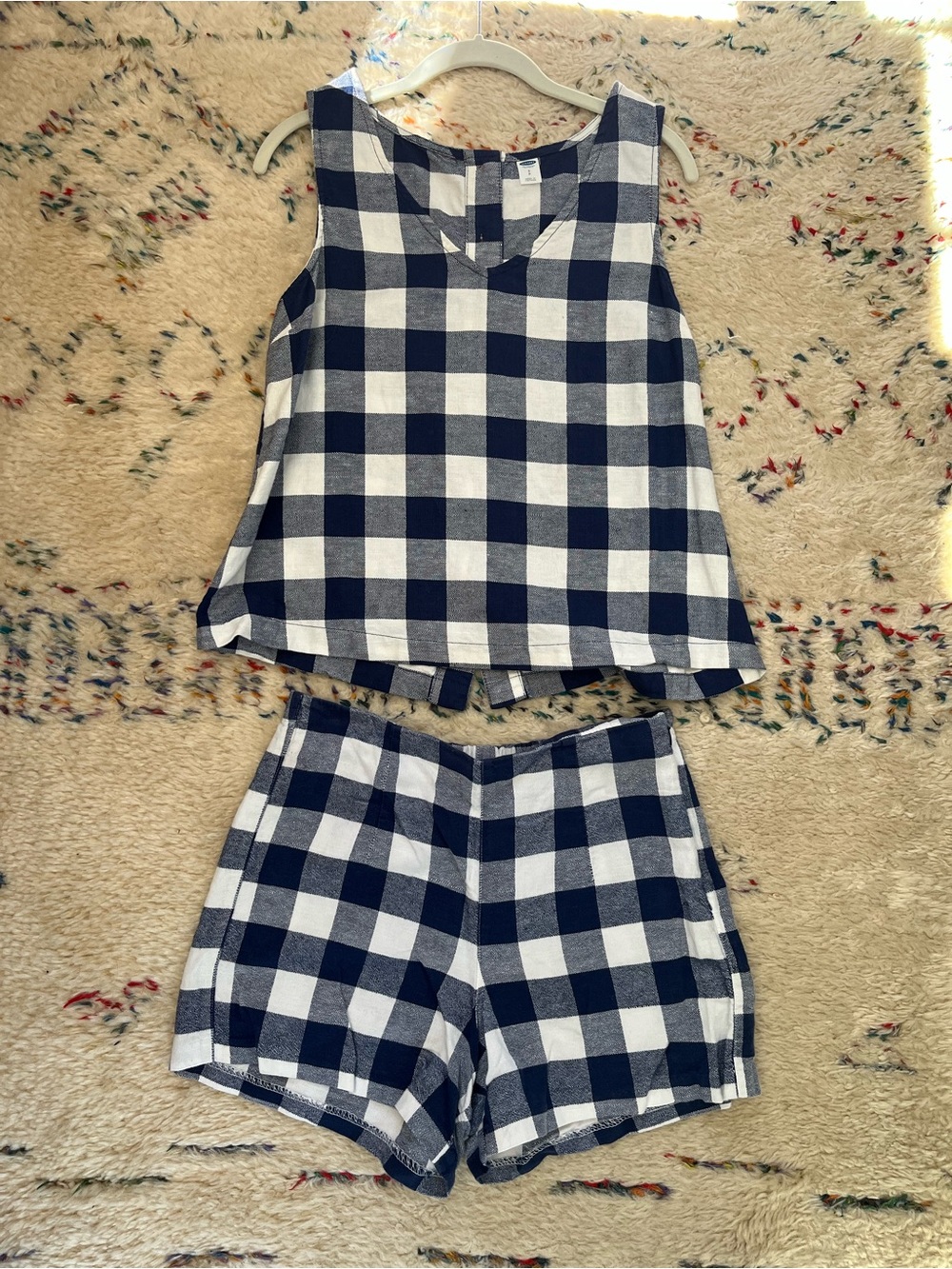 Buffalo plaid short set